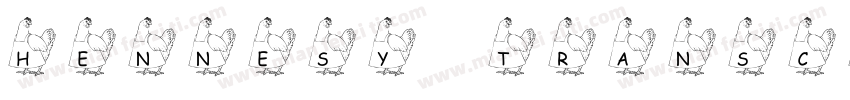 hennesy transcript字体转换